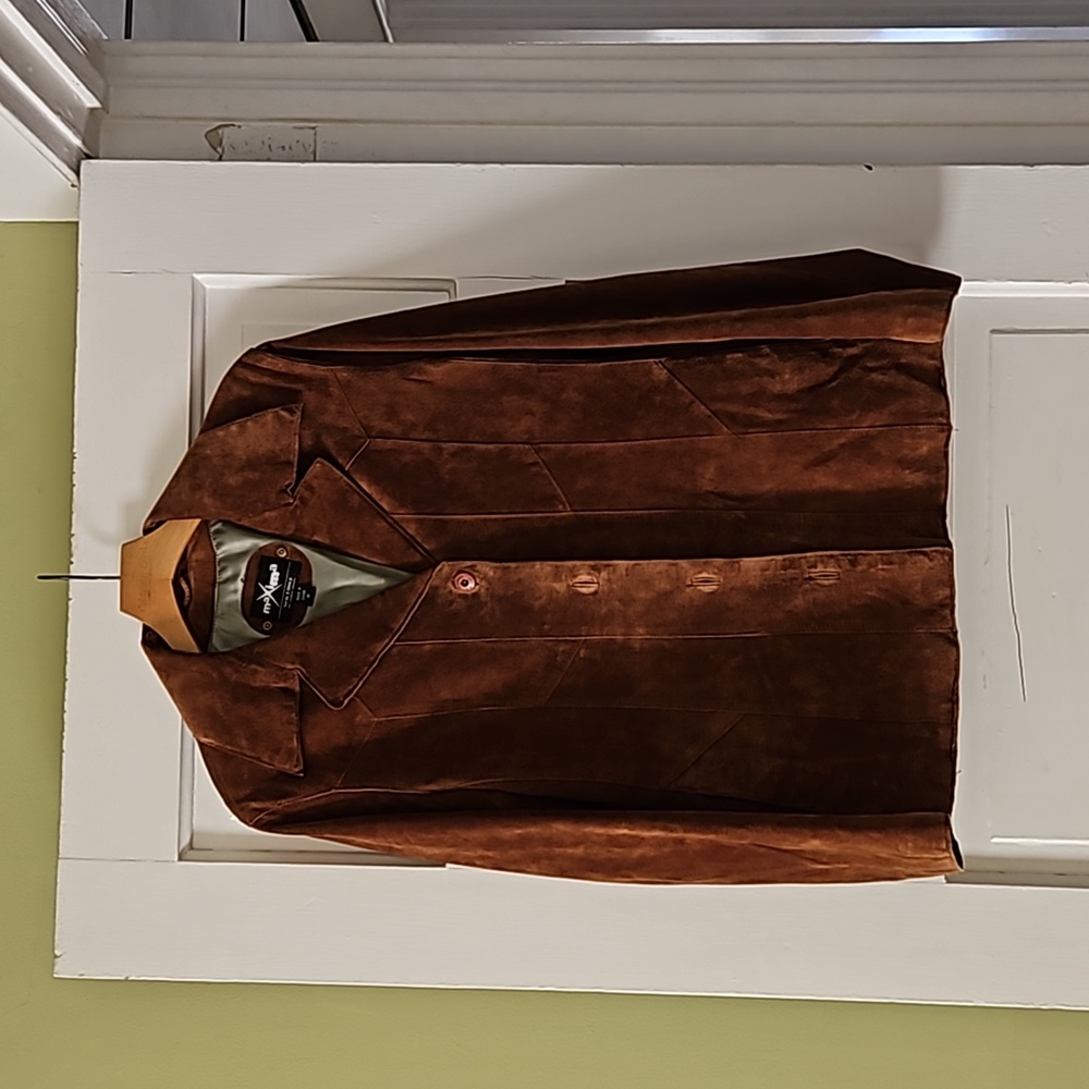 Women's Wilson Maxima brown suede blazer size M